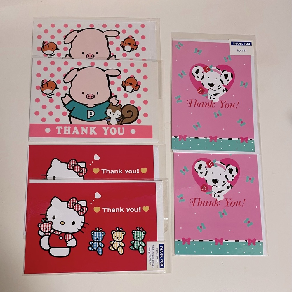 Vintage Sanrio Thank You Cards